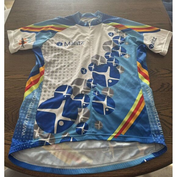 Unisex Peak 1 Cycling Jersey half zip with 3 pockets Multi color - Picture 11 of 11